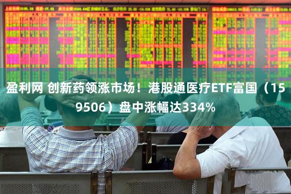 盈利网 创新药领涨市场！港股通医疗ETF富国（159506）盘中涨幅达334%